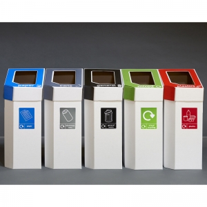 Pack of 5 Cardboard Recycling Bins