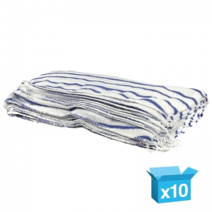 Striped stockinette dishcloths Blue