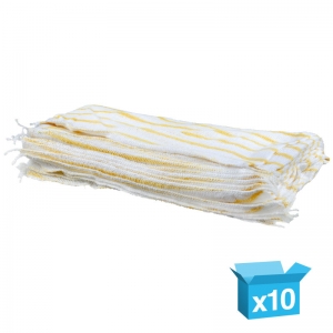 Striped stockinette dishcloths Yellow
