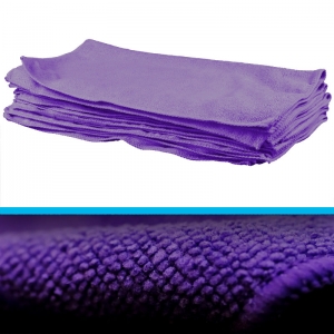 Professional quality microfibre cloth 40x40cm - purple