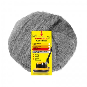 Steel wool floor pad 17", coarse