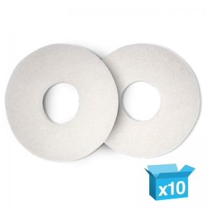 Numatic 225mm white delicate surface floor cleaning pad for 244NX - 5 pairs (10 pads)