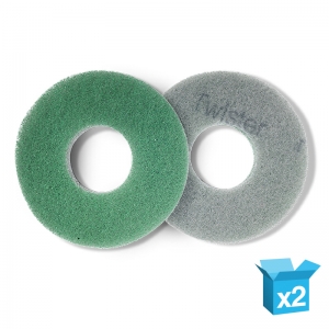 Numatic 225mm Green diamond hard surface floor cleaning pad for 244NX - 1 pair