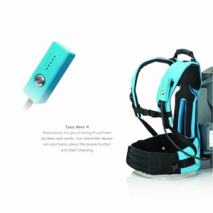 i-Team i-Move 2.5B ergonomic battery backpack vacuum - with batteries and charger