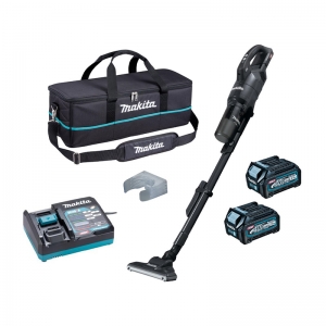 Makita 40V Handheld Vacuum Cleaner with 2x 2.5ah batteries and charger, Wall Bracket & Tool Bag