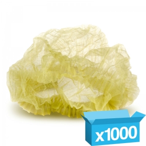 Yellow disposable mob caps