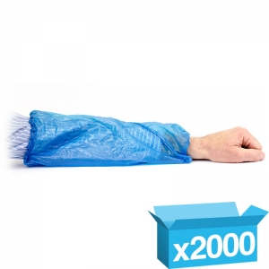 Blue disposable oversleeves