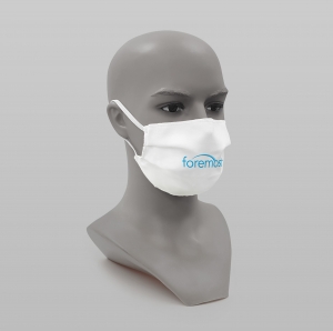 Washable white microfibre civilian face covering