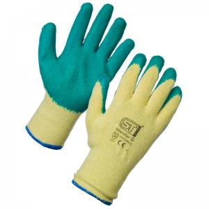 Handling / gripper glove latex coated (Topaz) 9 / Large