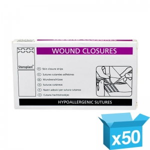 Wound closure sterile strips 3mm x 75mm  pack 50