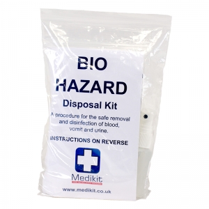 H4000 Body fluid spill kit refill-disinfect wipe granule scoop+PPE   each