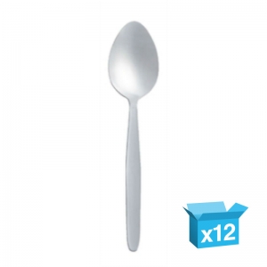 Stainless steel dessert spoons plain design