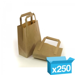 8x13 x10" medium block bottom bags with handles