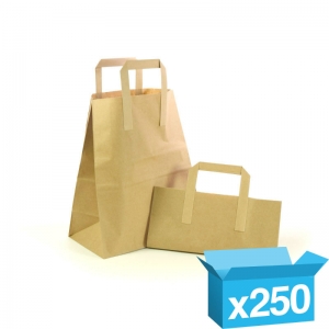 10x15½x12½" large block bottom bags with handles