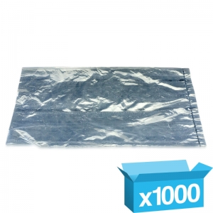 12x18" 27m clear plastic food bags in dispenser pack