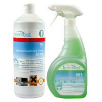 Washroom cleaning chemicals