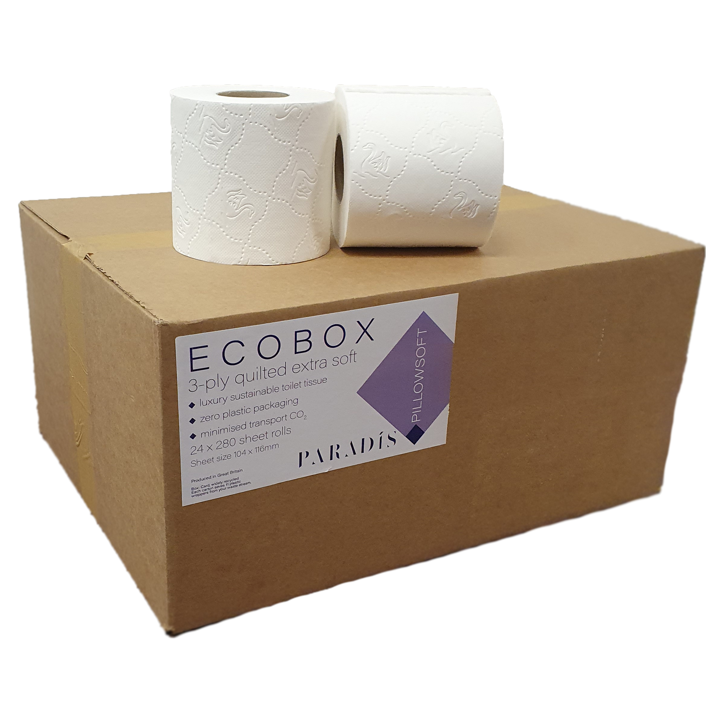Paradís Pillowsoft - Ecobox toilet paper