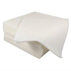 Luxury linen effect white napkins 40x40cm - case
